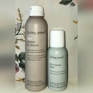 Living Proof Set: No-Frizz Instant De-Frizzer 208ml & Full Dry Volume Blast 95ml